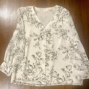 Calvin Klein floral blouse